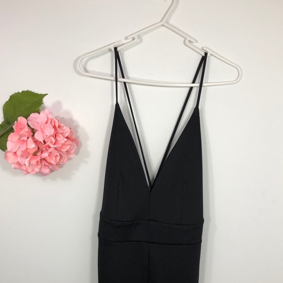 Fierce Broad Pants - Open Back Black Jumpsuit 😍